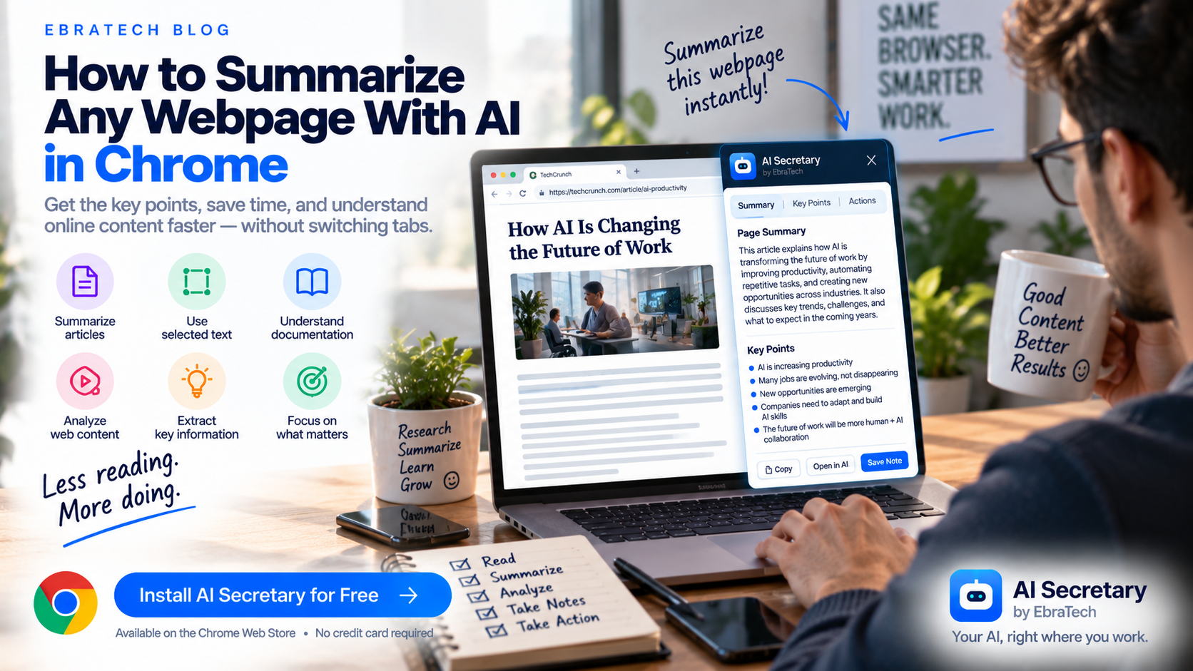 How to Summarize Any Webpage With AI in Chrome